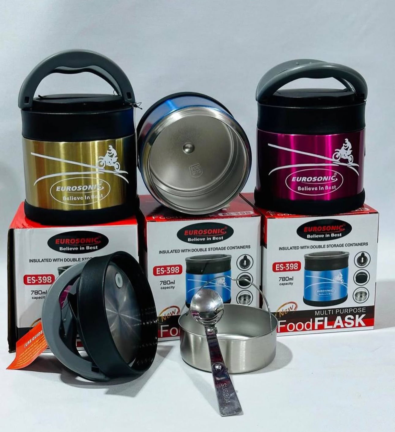 EUROSONIC FOODFLASK WITH INNER BOWL 780ML ES398