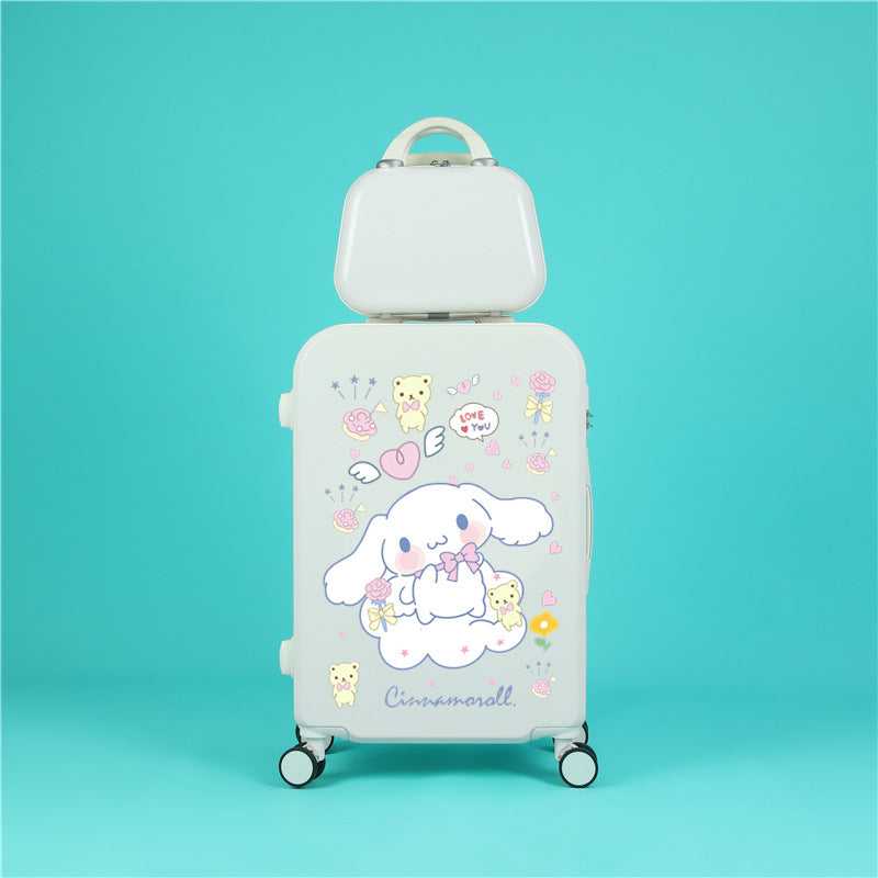 ANIME CINNAMONROLL SANRIOUS TRAVEL LUGGAGE BOX WITH CARRY ON 2IN1