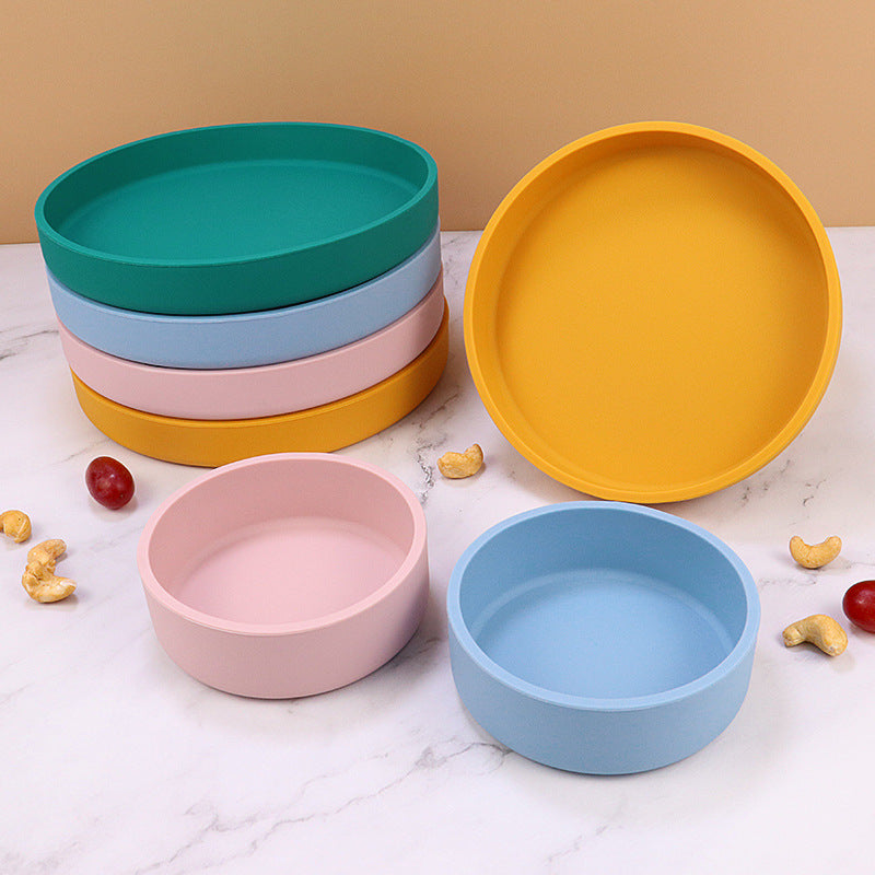 SILICON PLATE AND BOWL SET 3 IN 1