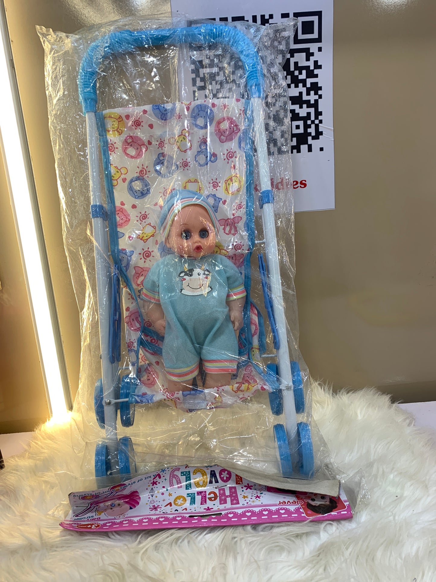 LOVELY BABY STROLLER TOY DOLL