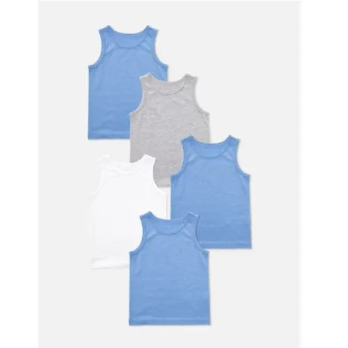 MULTICOLORED PRIMARK VEST (BOYS) 5PCS