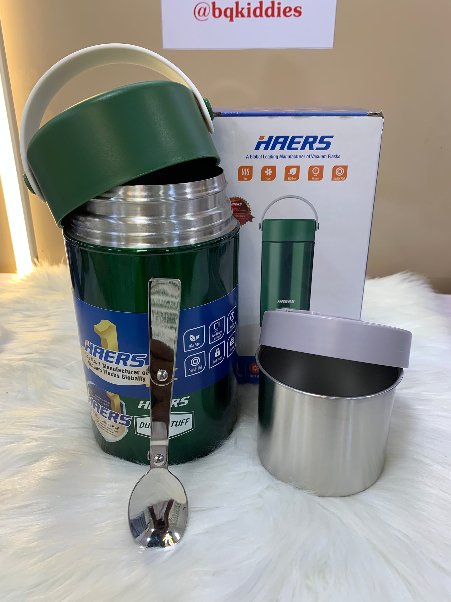 HAERS VACUUM FOOD FLASK 1200ML 24 HOURS HOTNESS ORIGINAL