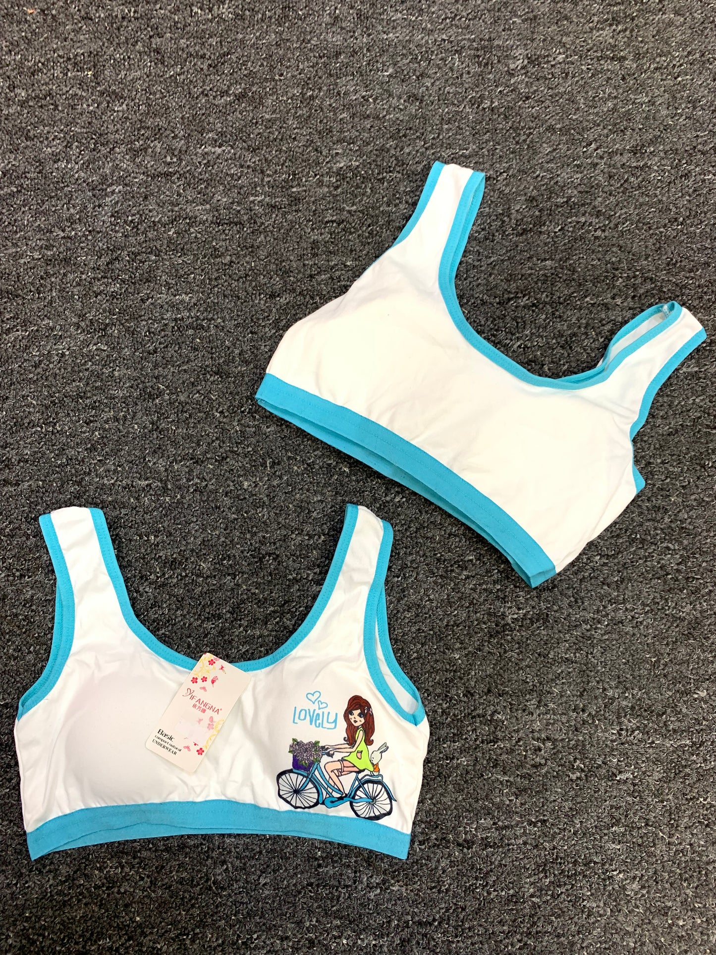 GIRLS FASHION PADDED BRA TOP (LOVELY)