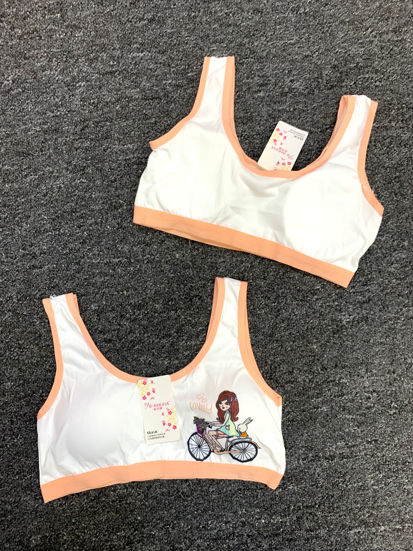 GIRLS FASHION PADDED BRA TOP (LOVELY)