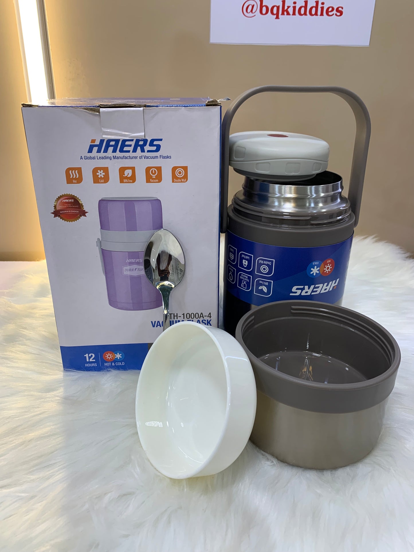HAERS VACUUM FOOD FLASK 1000ML ALL DAY HOTNESS ORIGINAL
