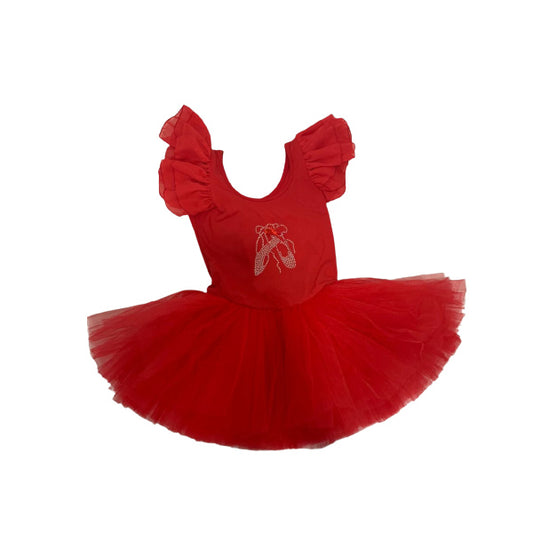 KIDS BALLERINA DRESS RED BALLET