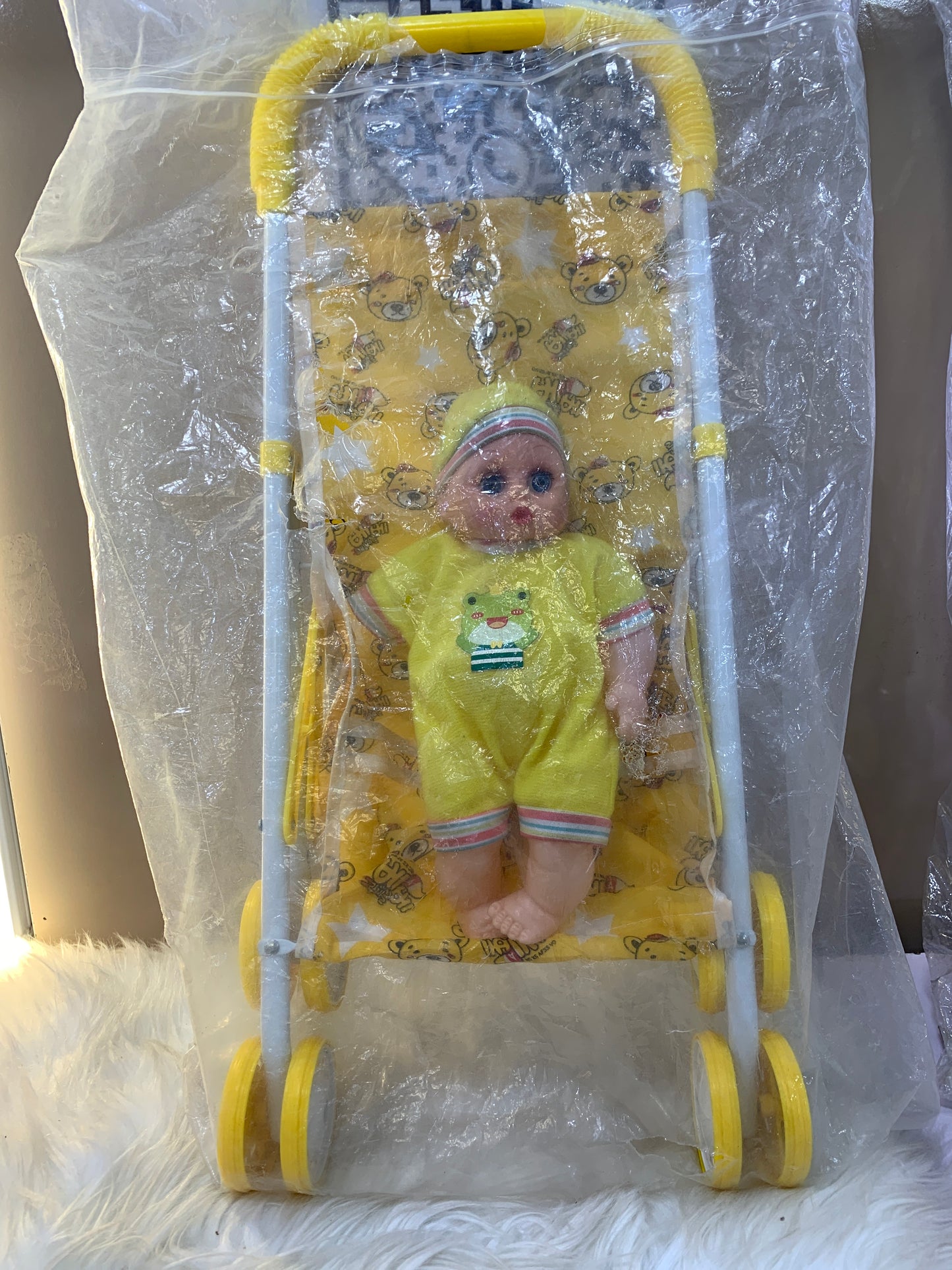 LOVELY BABY STROLLER TOY DOLL