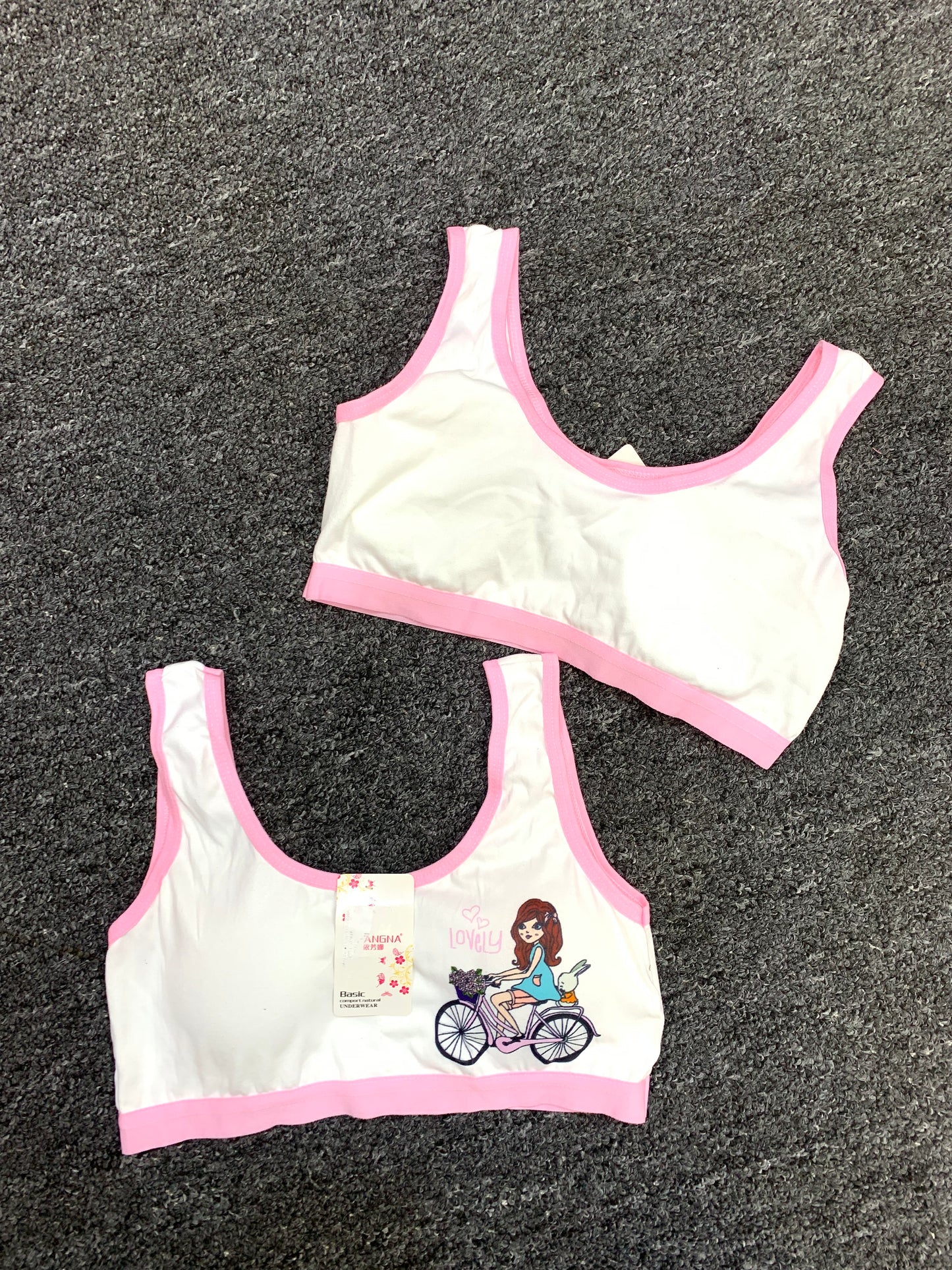 GIRLS FASHION PADDED BRA TOP (LOVELY)