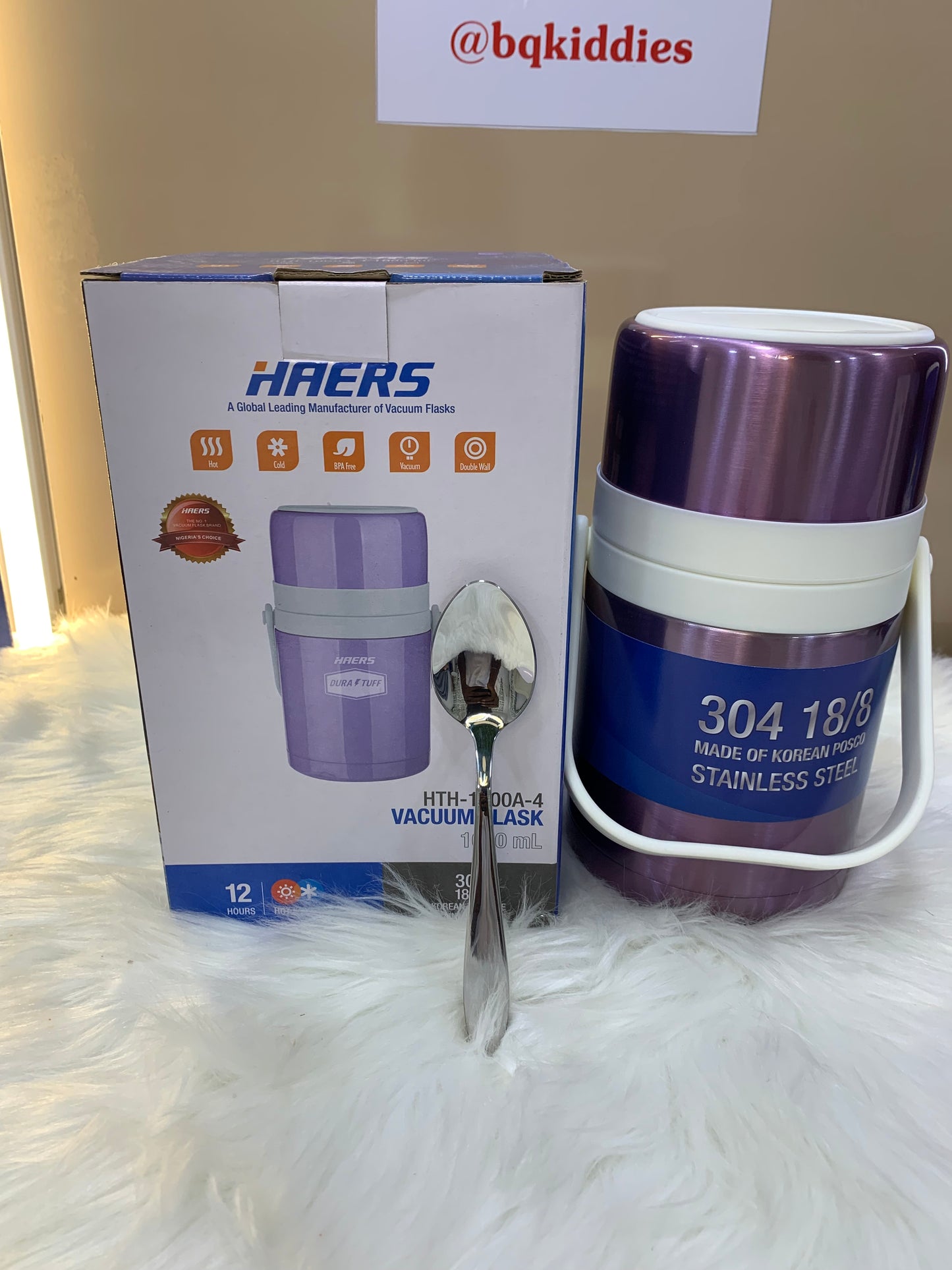 HAERS VACUUM FOOD FLASK 1000ML ALL DAY HOTNESS ORIGINAL