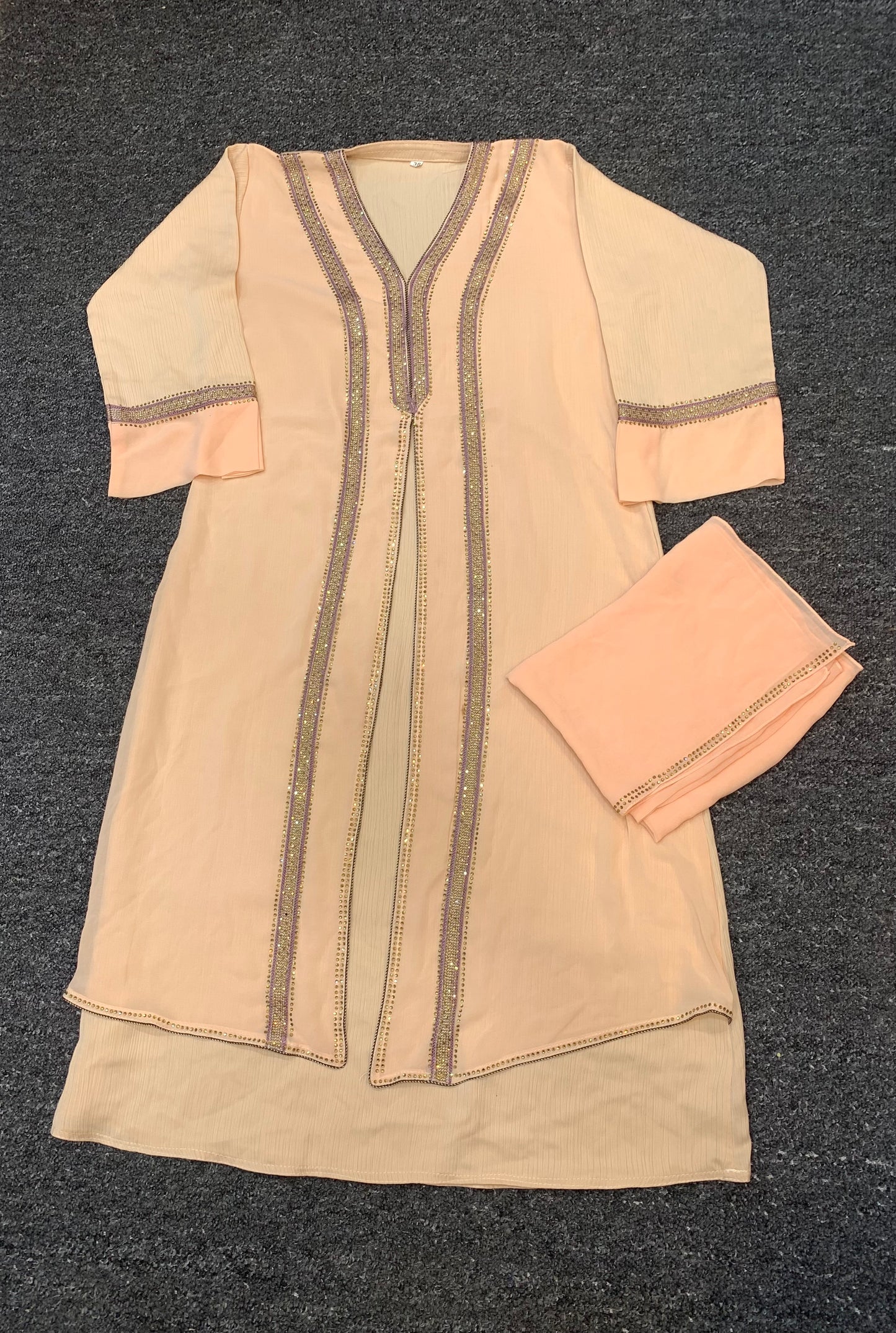 CHILDREN'S ABAYA PEACH(CLOTH)