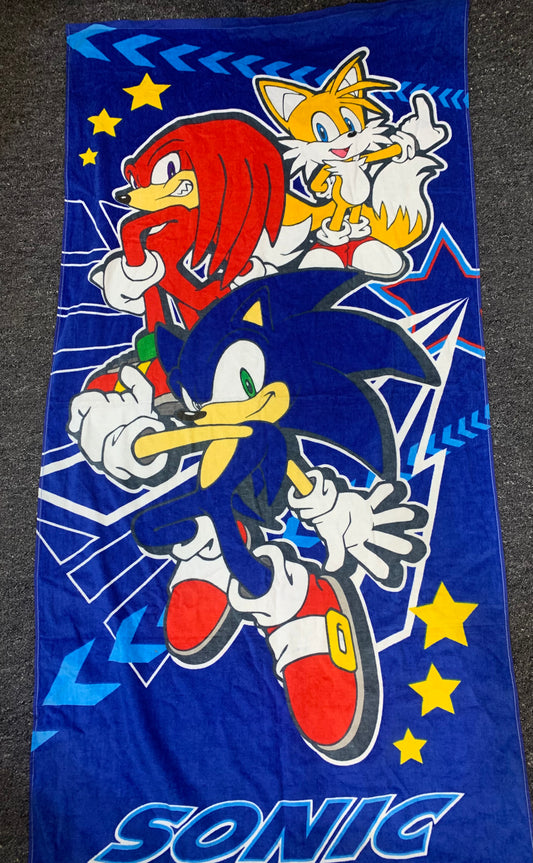 SONIC COTTON KIDS BEACH TOWEL 28 x 58CM