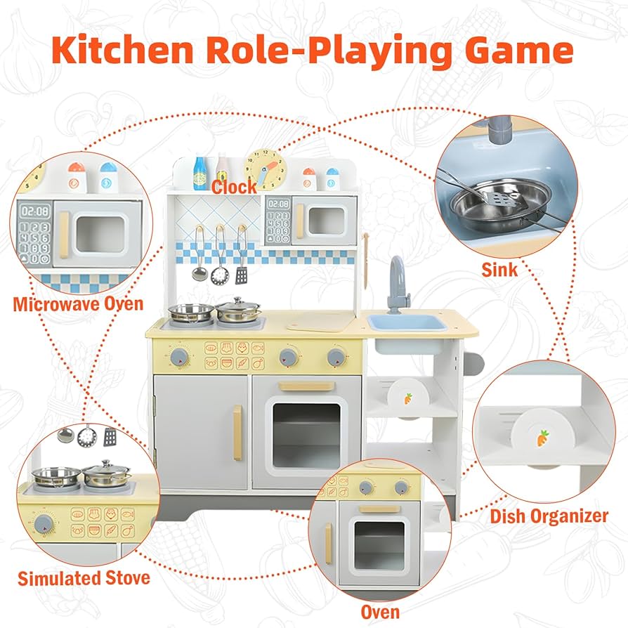 JAPANESE KITCHEN PRETEND PLAY SET FOR KIDS CHEF CERAMIC (36 MONTHS AND ABOVE)