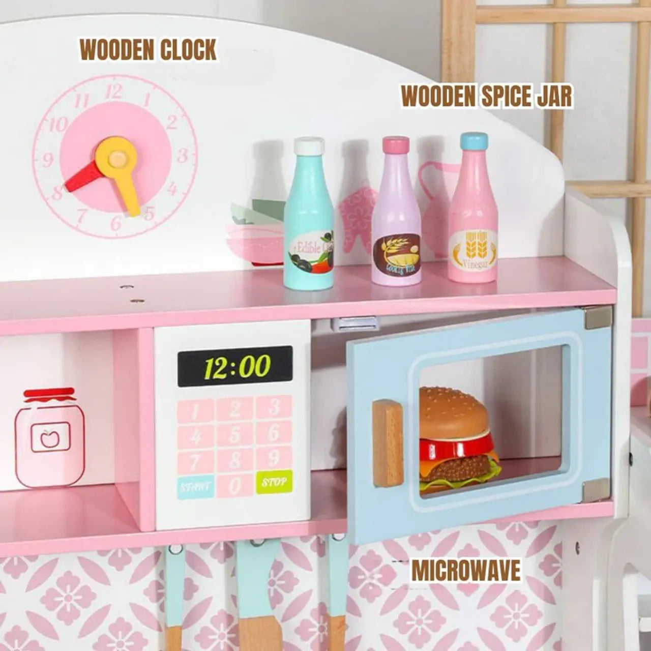 CERAMIC KITCHEN PRETEND PLAY SET FOR KIDS CHEF (3YRS AND ABOVE)
