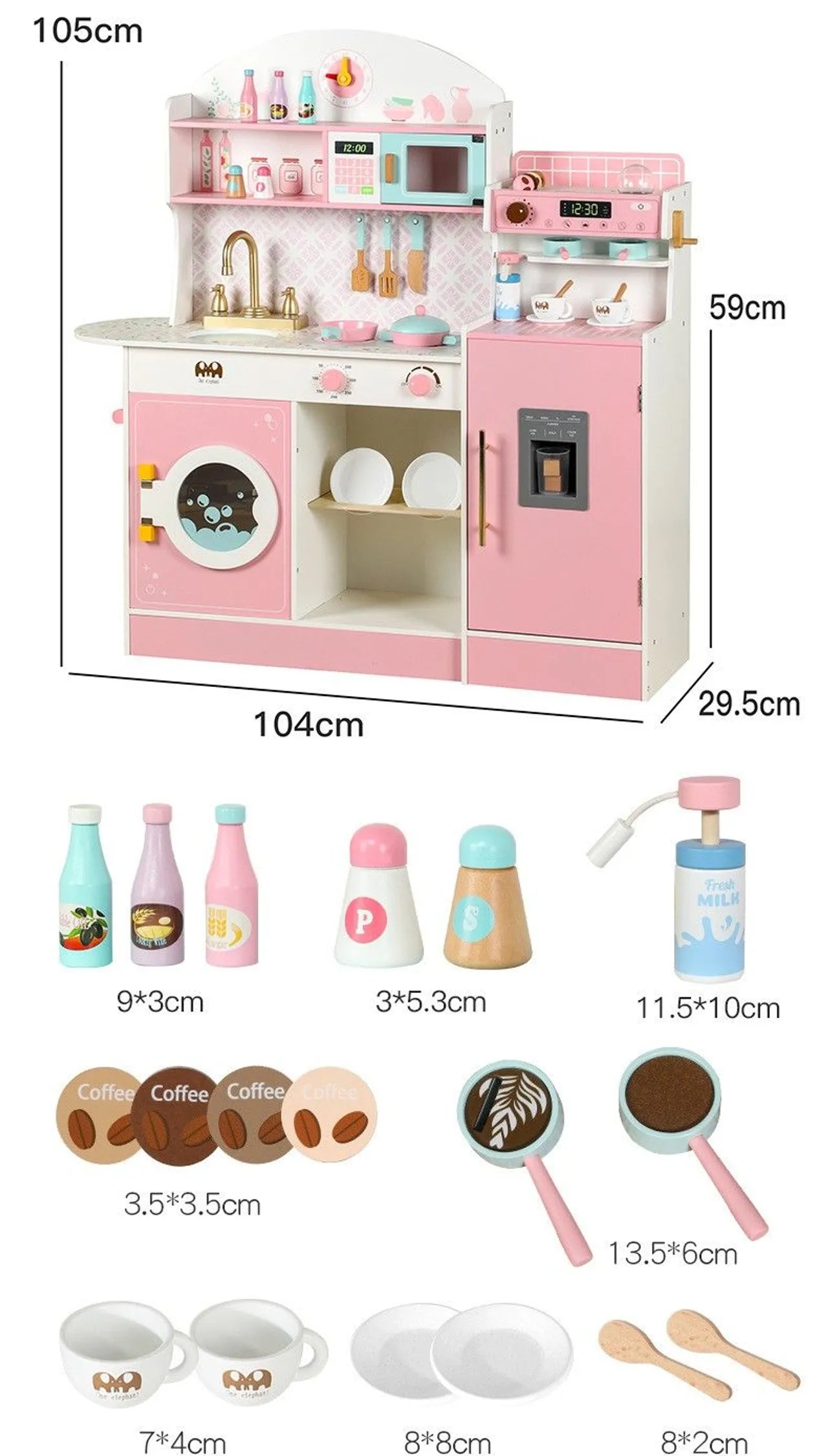 CERAMIC KITCHEN PRETEND PLAY SET FOR KIDS CHEF (3YRS AND ABOVE)