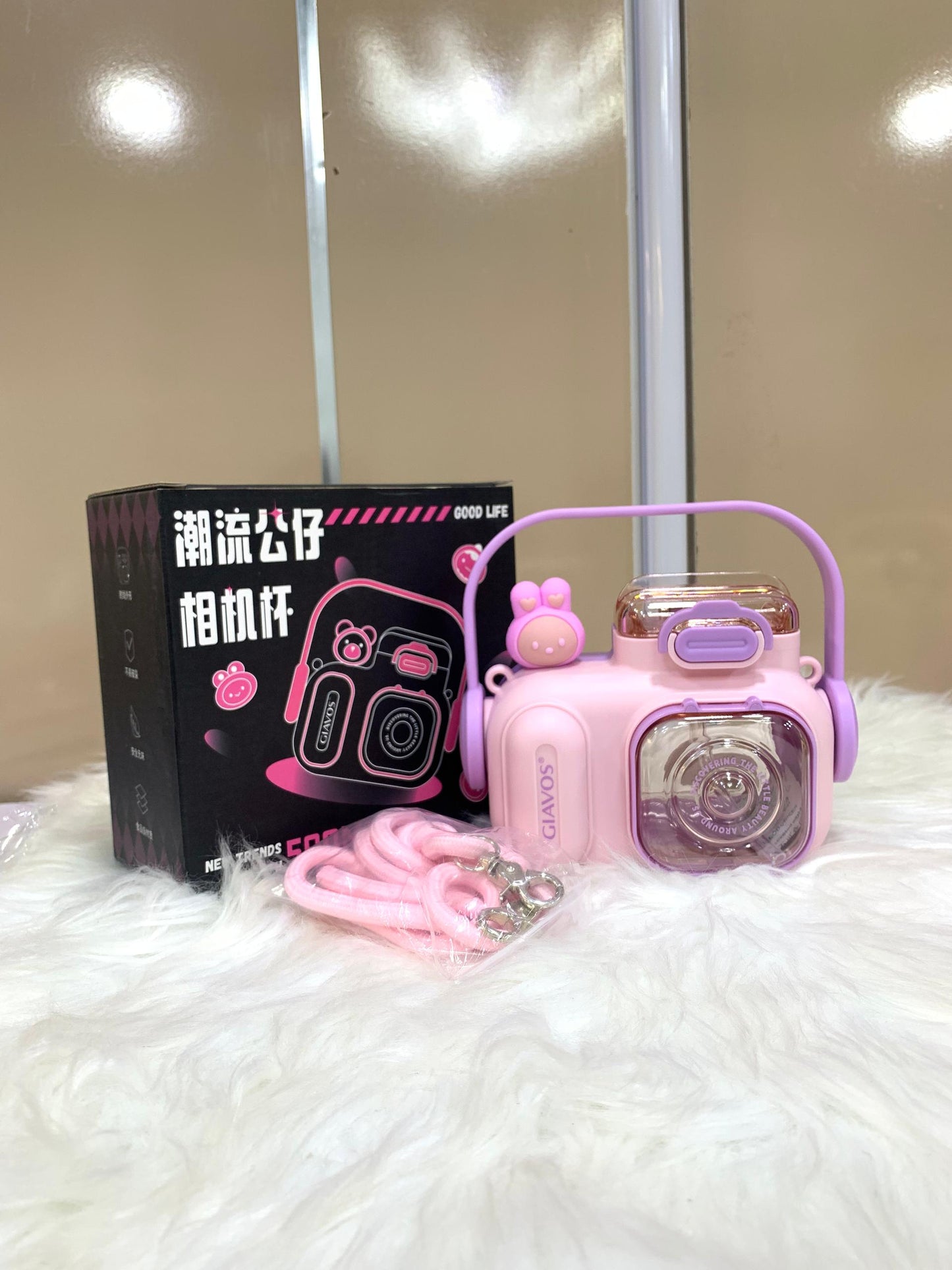 GIAVOS FASHION DOLL CAMERA WATER BOTTLE