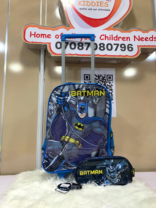 DC BATMAN TROLLEY BAG SET