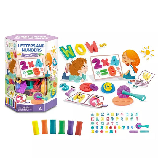 LETTERS AND NUMBERS COLOR DOUGH
