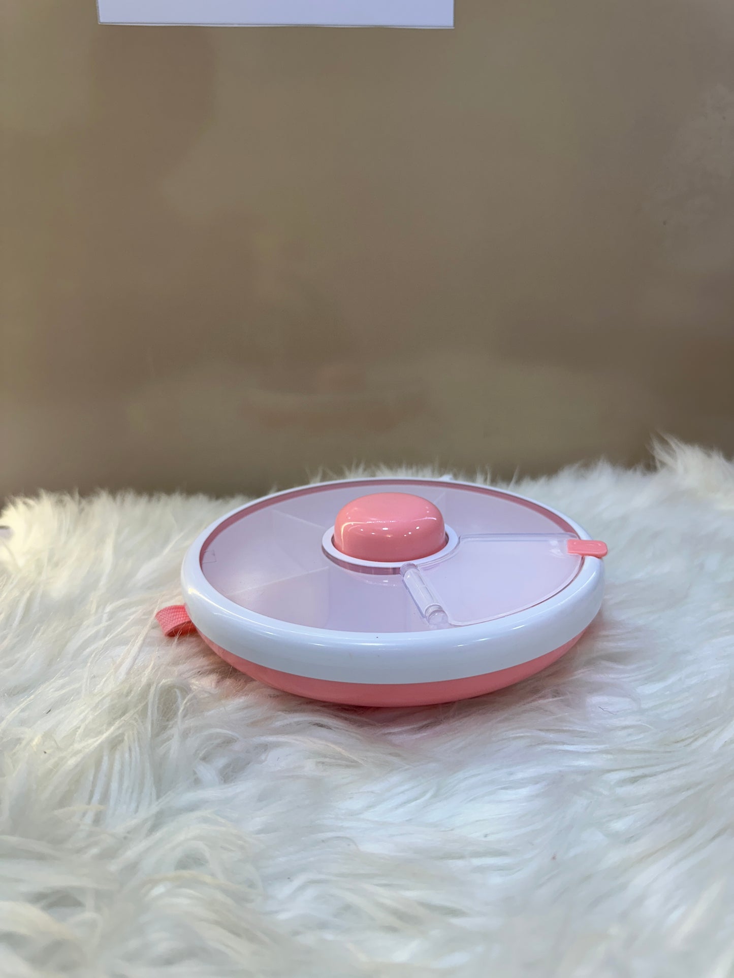 SNACK SPINNER LUNCH BOX ROTATING FOOD STORAGE