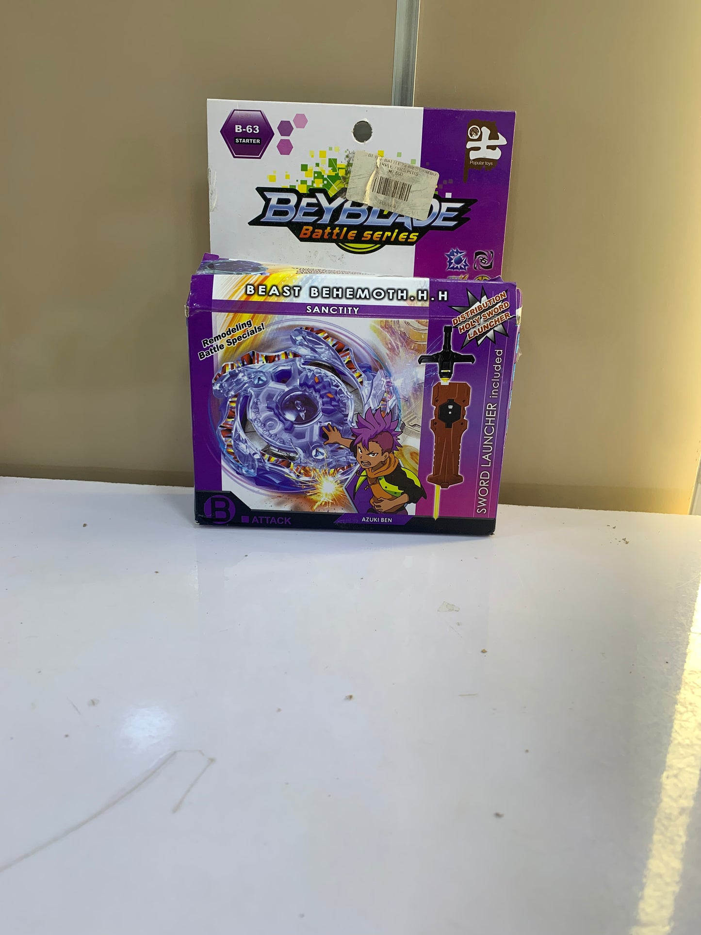 BEYBLADE BATTLE SERIES KIDS SWORD LAUNCHER TOY
