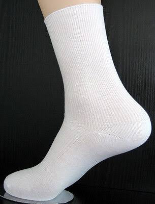 OUTDOOR GIRLS COTTON RICH SOCKS (WHITE) 5PAIRS