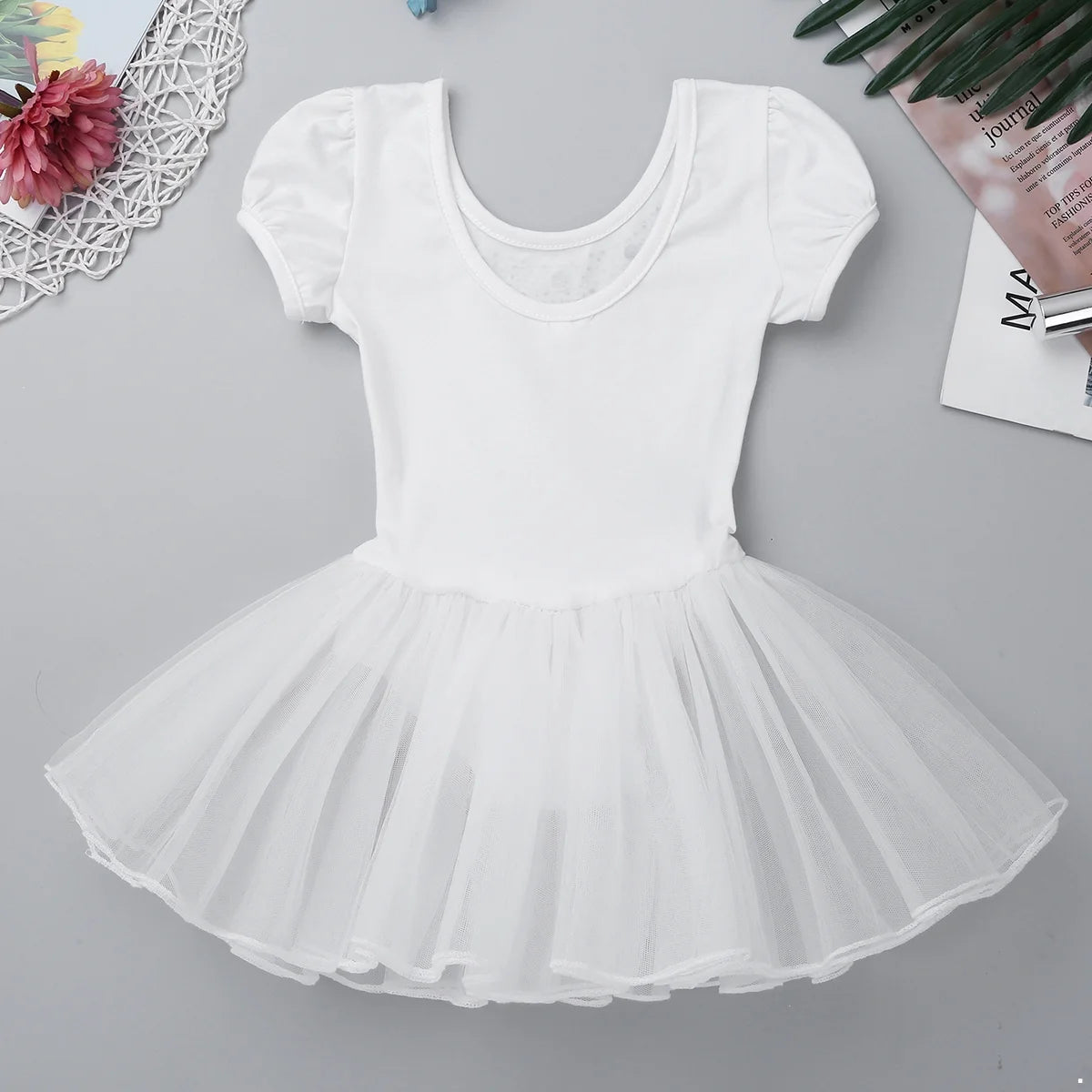KIDS BALLERINA DRESS WHITE BALLET DRESS