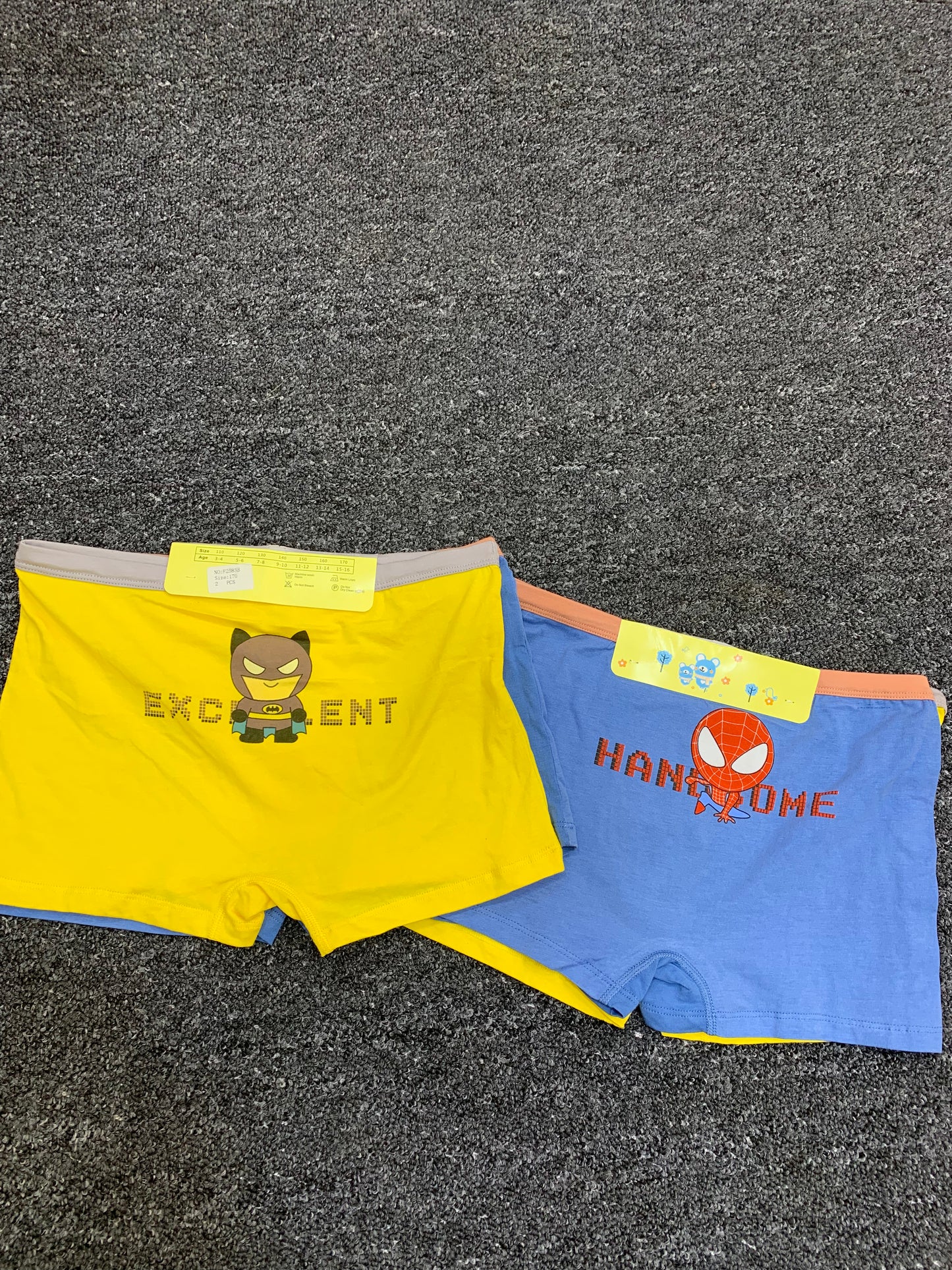 SUPER HERO CHARACTERS 2 IN 1 BOXERS UNDERWEAR