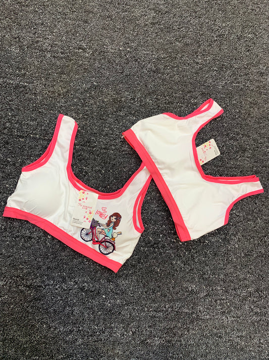 GIRLS FASHION PADDED BRA TOP (LOVELY)