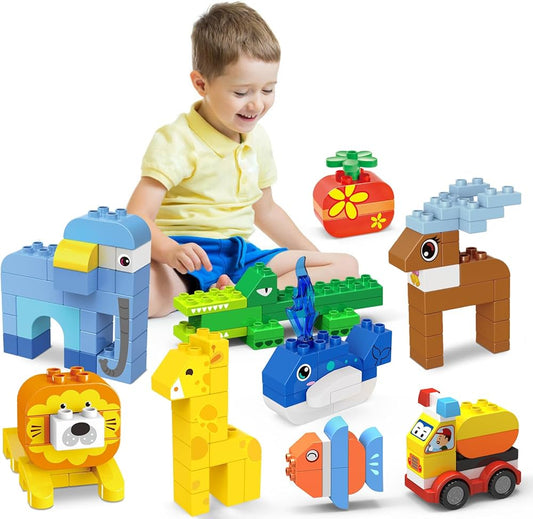 ANIMAL INTELLIGENT (LARGER PARTICLE BUILDING BLOCKS) 3YRS+(TOY)