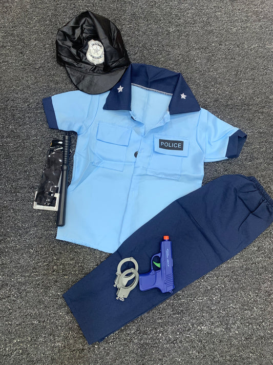 POLICE CAREER KIDS COSTUME/3-10YRS