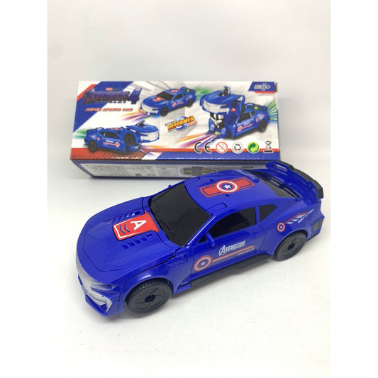 AVENGERS POLICE 4 TRANSFORMER  TOY SPORT CAR