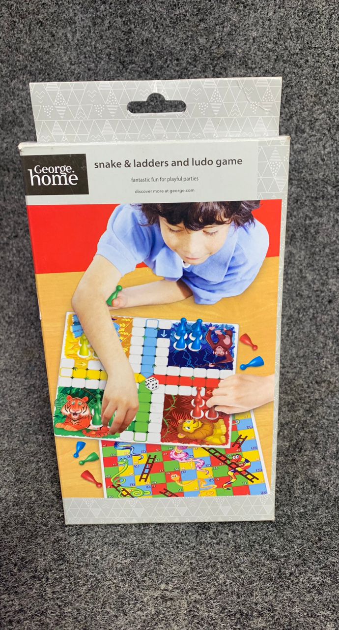 GEORGE HOME SNAKE & LADDERS AND LUDO GAME(TOY)