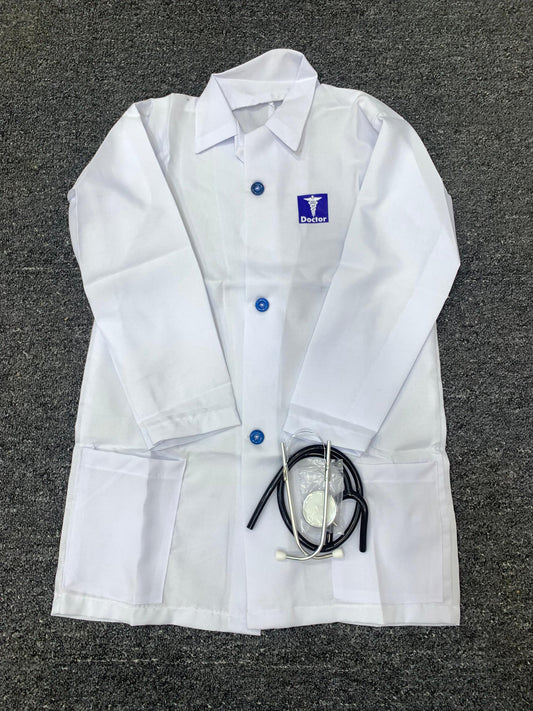 DOCTOR KIDS COSTUME LONG LENGTH WITH STETOSCOPE