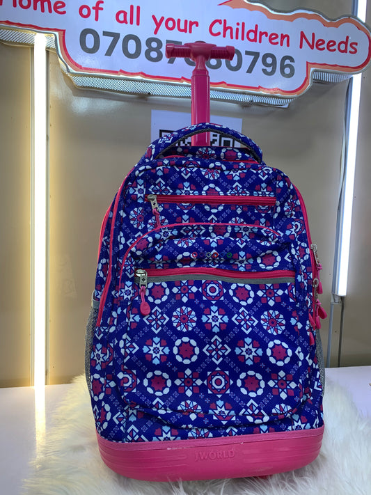 JWORLD 16 INCHES TROLLEY BACK BAG FOR AGES 4-10YEARS