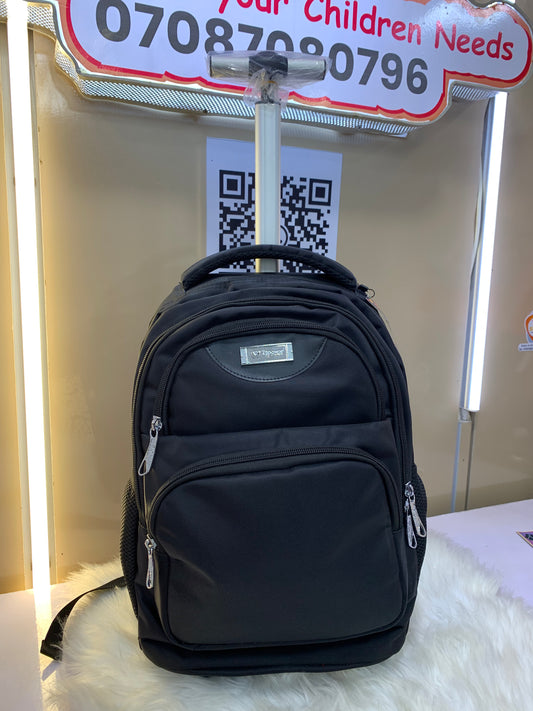 WTT POWER PLAIN TROLLEY BACK BAG 7-15YRS 16inches