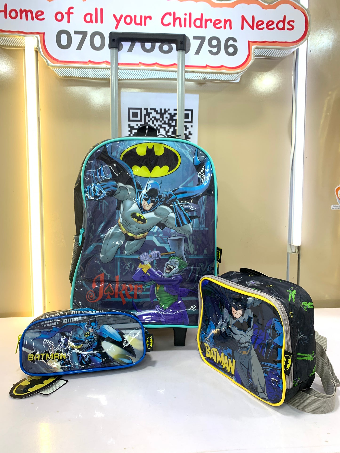 DC BATMAN TROLLEY BAG SET
