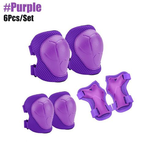 SKATING / BICYCLE PROTECTIVE KNEE AND ELBOW GUARD SET
