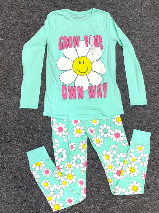 DUNNESSLEEP PYJAMA SET 2PCS SET (GROW YOUR OWN WAY)/11-12YEARS