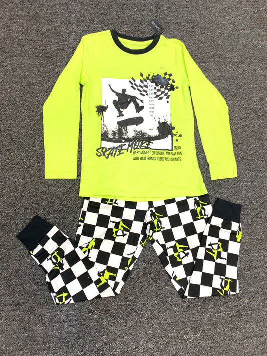 DUNNESSLEEP PYJAMA SET 2PCS SET (SKATE MORE)/8-9YEARS