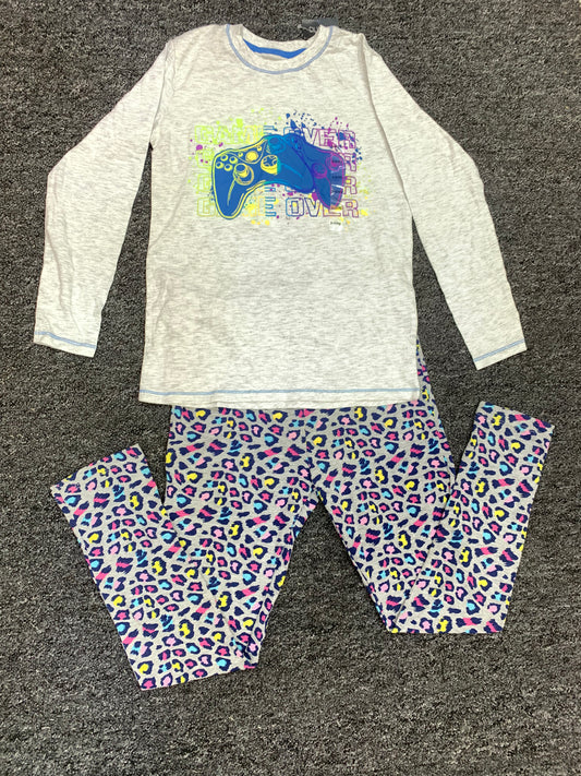 DUNNESSLEEP PYJAMA SET 2PCS SET (GAME OVER)/9-10YEARS
