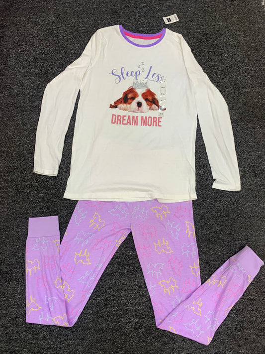 DUNNESSLEEP PYJAMA SET 2PCS SET (SLEEPLESS DREAM MORE)/13-14YEARS