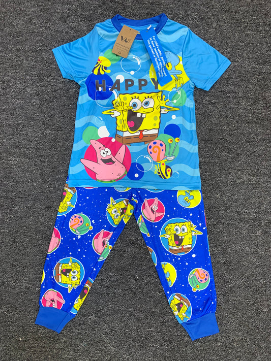 SWIMMING TRUNK TROUSER &TOP(SPONGEBOB NICKELODEN)6-8YEARS