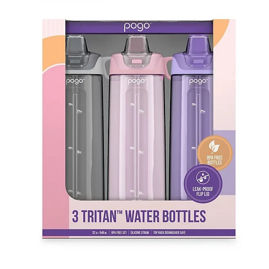 POGO 3 TRITAN WATER BOTTLES