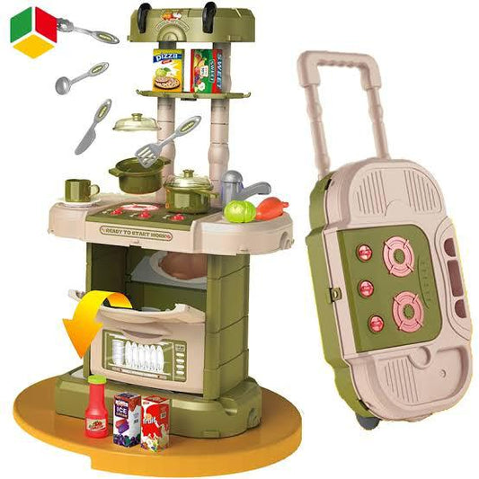 WANDALONG TABLEWARE TRAVEL PLAY KITCHEN SET 3YRS PLUS TOY