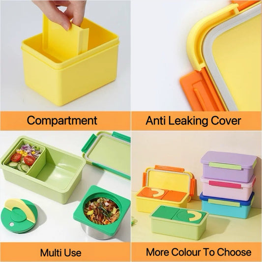 CARTON KAKAO LOCK N LOCK LUNCH BOX WITH THERMOS FOR KIDS