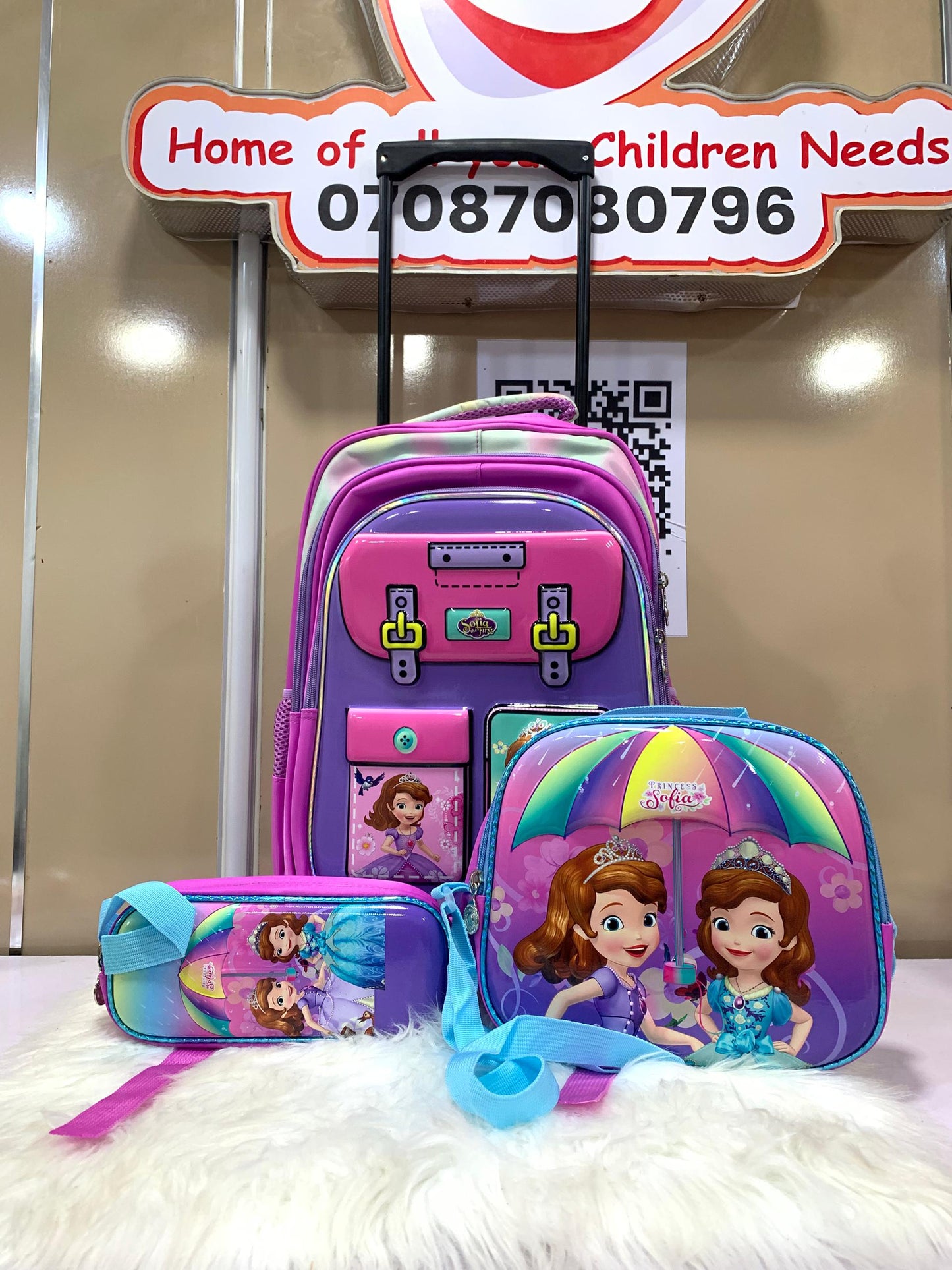 SOFIA THE FIRST TROLLEY BAG SET