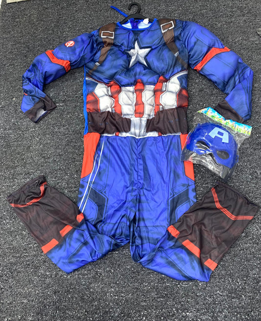 CAPTAIN AMERICA CHARACTER KIDS COSTUME SUPER HERO/3-10YRS