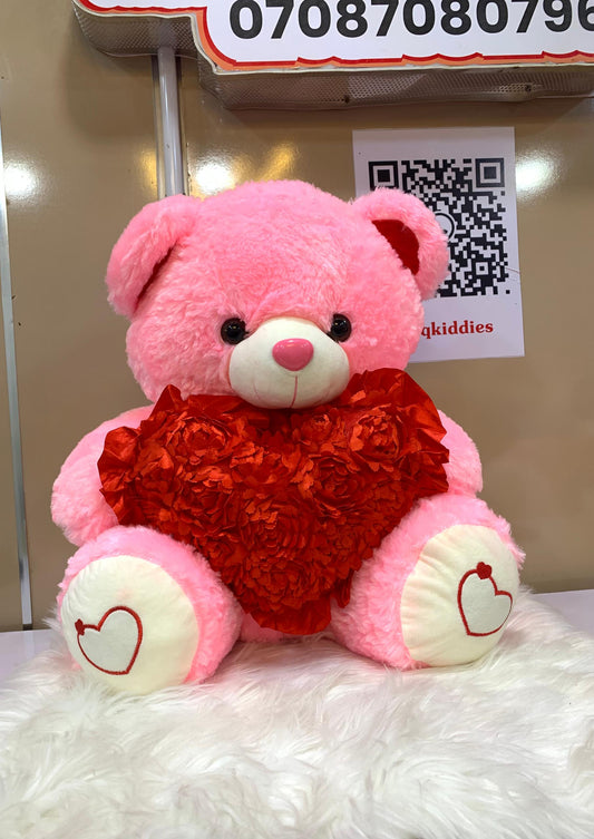 HEART TEDDY BEAR 85cm