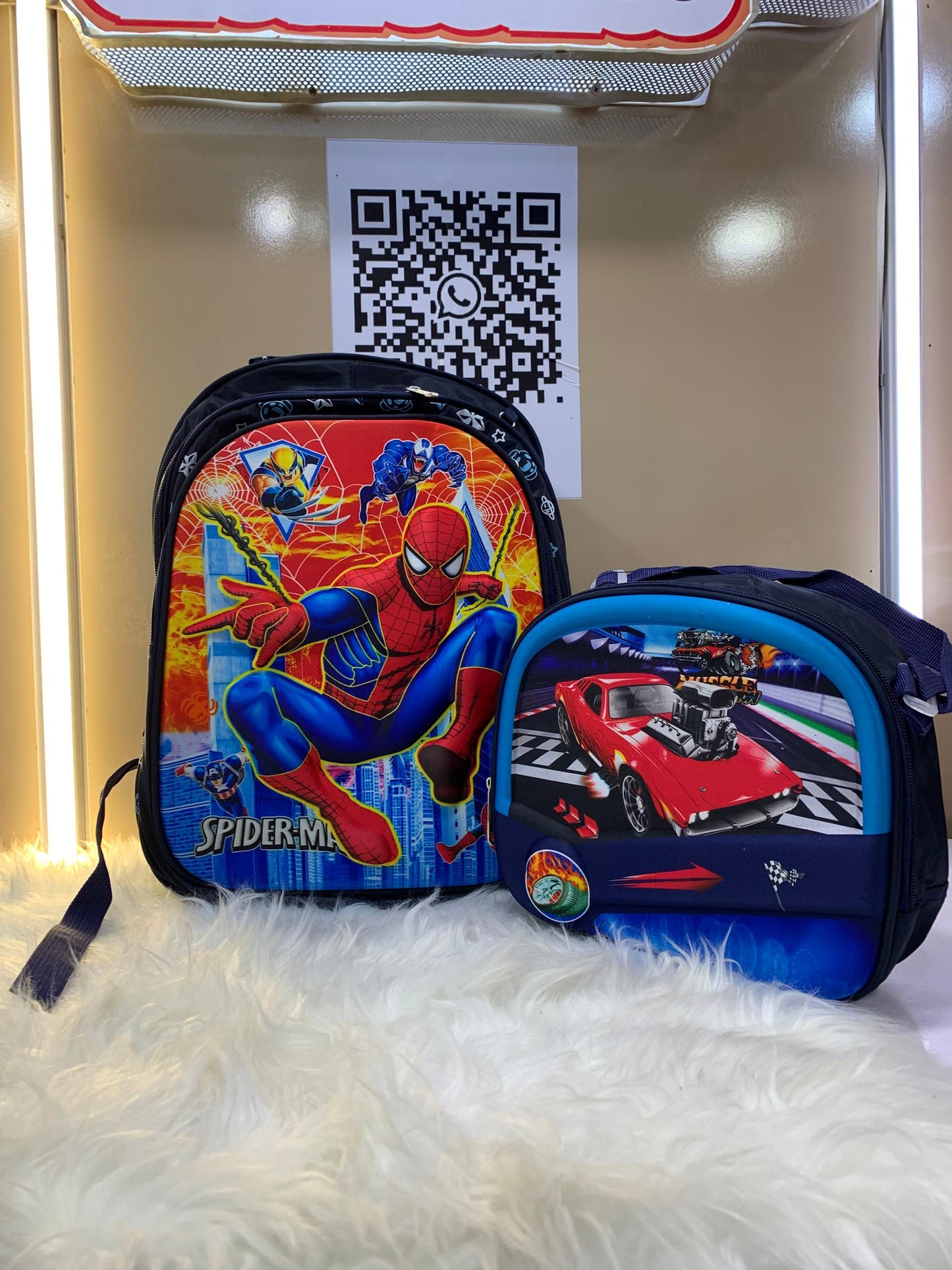 SPIDERMAN BACKPACK SET AGES 4-7YRS