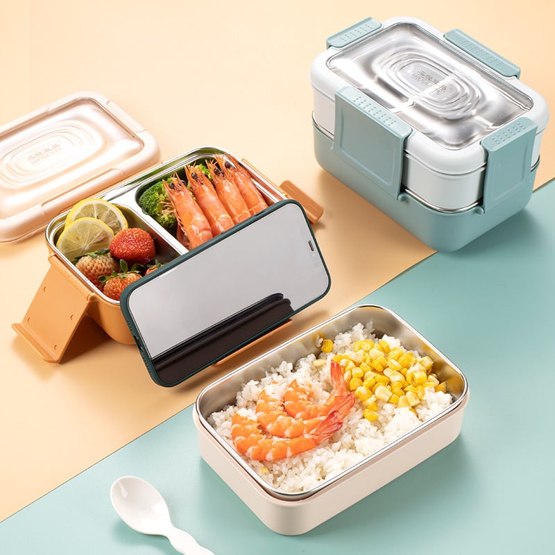 DOUBLE DECKER SANYUE INSULATED LUNCHBOX