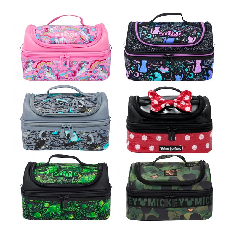 SMIGGLE DOUBLE DECKER KIDS LUNCH BAG